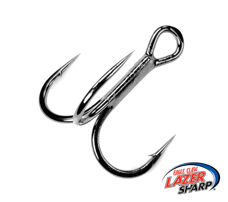 Eagle Claw Lazer Sharp 3X Treble Hooks 3-pack