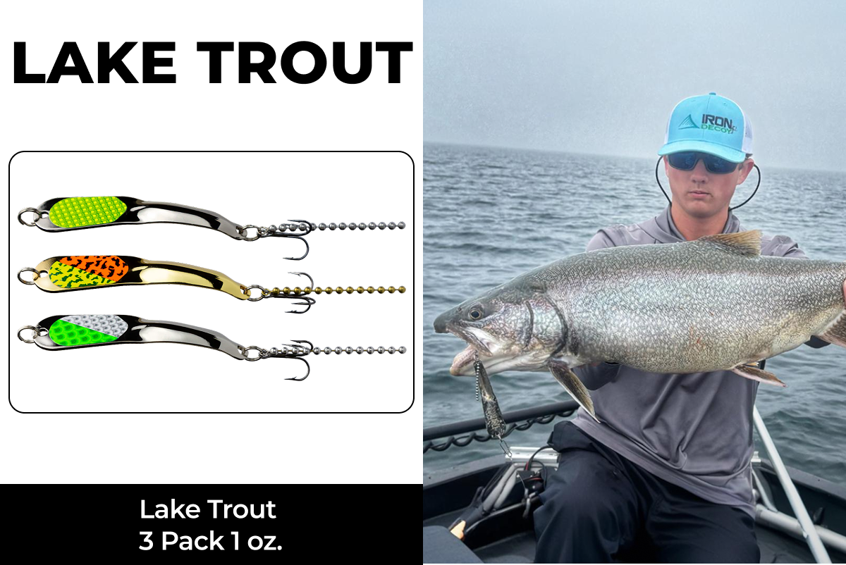 Lake Trout 3 Pack 1 oz. (5 SSHG, 5 G-FIRETIGER, 5 SCH)