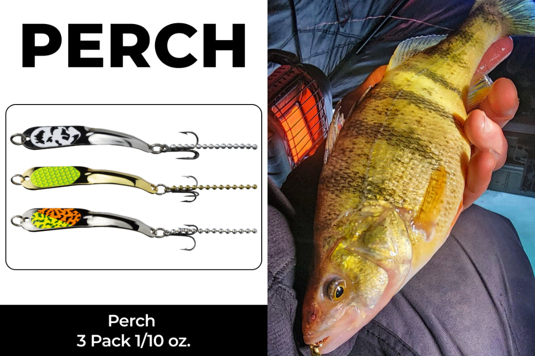 Perch 3 Pack 1/10 oz. (2 SBW, 2 GCH, 2 Firetiger)
