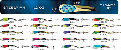 Steelhead 3 Pack 1/2 oz. (4 SHP, 4 BHPS, 4 SO)