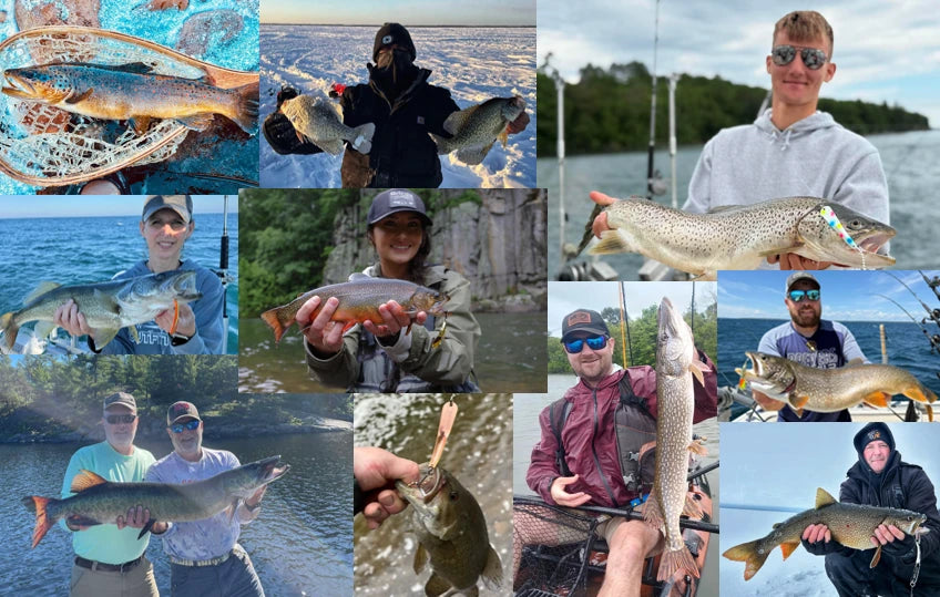 Anglers with their catches
