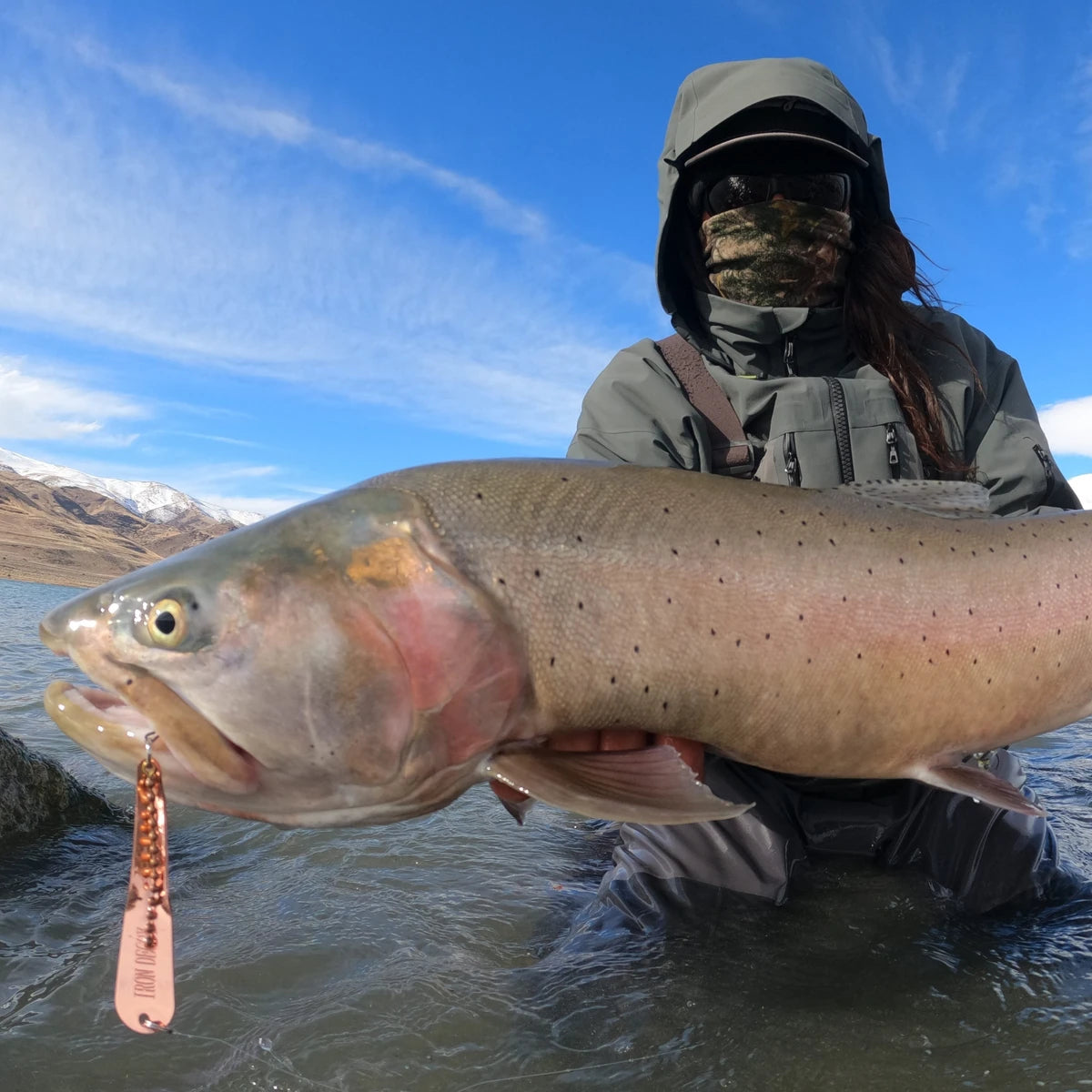 Angler holding a saltwater fish